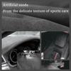 Car Streeing Wheel Cover for M-azda CX-3 CX3 CX-5 CX5 2017 2018 for M-azda 6 CX-9 Suede Braid for Steering Wheel Non-Slip-Blue view 2