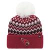 47 Women's Cardinal Arizona Cardinals Elsa Cuffed Knit Hat with Pom view 1