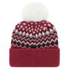 47 Women's Cardinal Arizona Cardinals Elsa Cuffed Knit Hat with Pom view 2