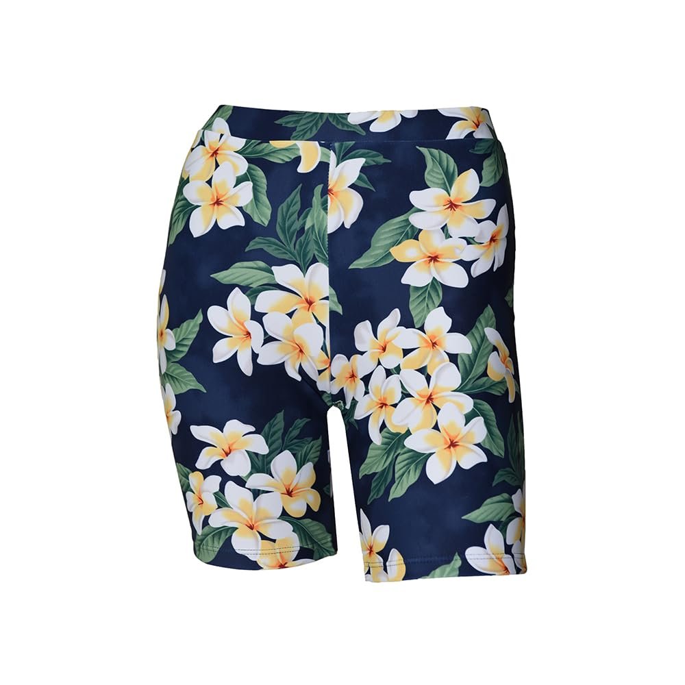 PIH SPORTS Women UPF50+ Skinny Board Shorts Swimsuit Pants Bathing Private Island Swim Rash Guard Bottom (M, HNP_P-YSP)