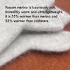 Native World Possum Merino Wool Fingerless Gloves for Women and Men, Soft Extremely Warm (Charcoal, Large) view 2