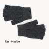 Native World Possum Merino Wool Fingerless Gloves for Women and Men, Soft Extremely Warm (Charcoal, Large) view 4