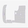 2002-2007 Maxum 2400 SC Cockpit & Swim Platform 1/4 6mm eva Faux Teak Deck Surfing Boat Fishing Boat Motorcycle Hurts crapet Non-Slip mat Floor (Grey oveer Purple) view 1