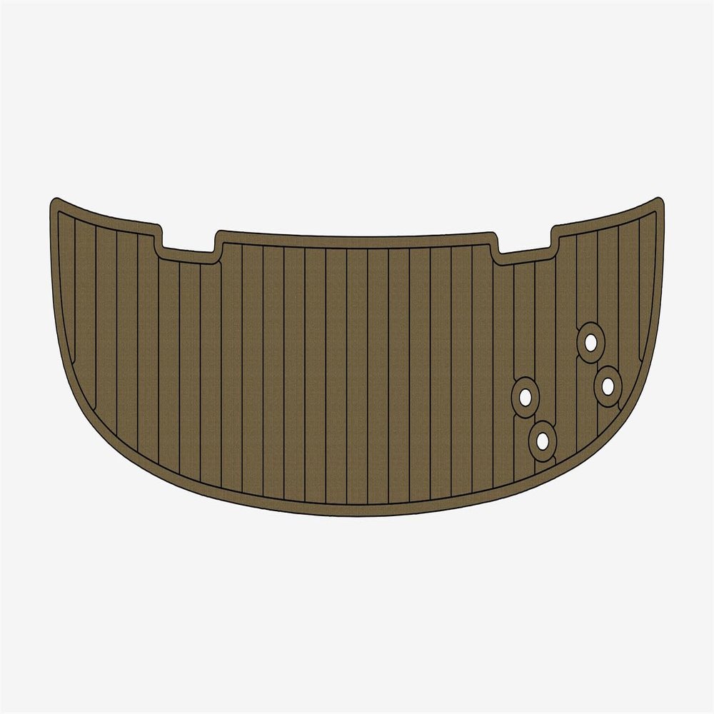 ATDEK 2004-208 Maxum 1800 SR3 Swim Platform 1/4 6mm eva Faux Teak Deck Surfing Boat Fishing Boat Motorcycle Hurts crapet Non-Slip mat Floor (Coffee Over Black)