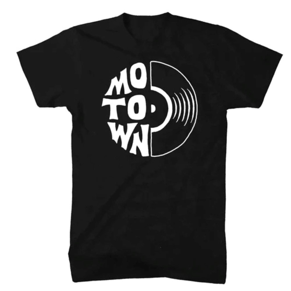 Detroit Motown 100% Cotton T-Shirt for Men Supremely Soft, Slightly Fitted Shape Black Tees (5X-Large)