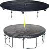 SIHAIAN 12 FT Trampoline Protective Cover, Waterproof, Anti-UV, Snow & Dust-Proof, Black view 1
