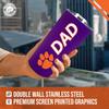 Campus Colors NCAA Stainless Steel Travel Tumbler for Dad - 18 oz - Double Walled Insulated Drinkware (Clemson Tigers - Purple) view 4