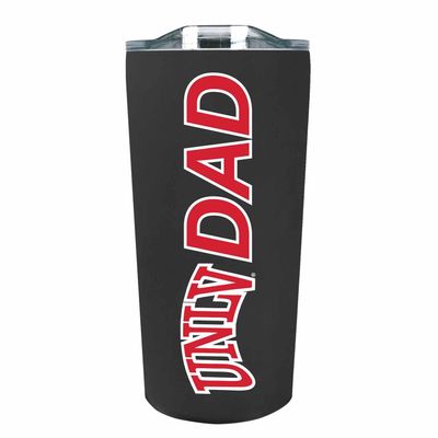 Campus Colors NCAA Stainless Steel Travel Tumbler for Dad - 18 oz - Double Walled Insulated Drinkware (UNLV Rebels - Black)