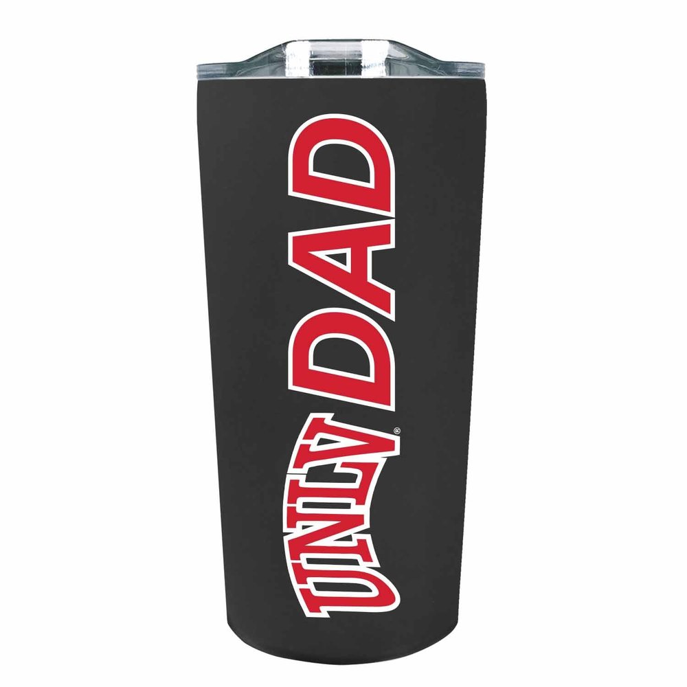 Campus Colors NCAA Stainless Steel Travel Tumbler for Dad - 18 oz - Double Walled Insulated Drinkware (UNLV Rebels - Black)