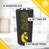 Campus Colors NCAA Stainless Steel Travel Tumbler for Dad - 18 oz - Double Walled Insulated Drinkware (Iowa Hawkeyes - Black) view 3