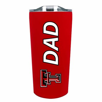 Campus Colors NCAA Stainless Steel Travel Tumbler for Dad - 18 oz - Double Walled Insulated Drinkware (Texas Tech Red Raiders - Red)