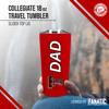 Campus Colors NCAA Stainless Steel Travel Tumbler for Dad - 18 oz - Double Walled Insulated Drinkware (Texas Tech Red Raiders - Red) view 2