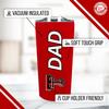 Campus Colors NCAA Stainless Steel Travel Tumbler for Dad - 18 oz - Double Walled Insulated Drinkware (Texas Tech Red Raiders - Red) view 3