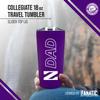 Campus Colors NCAA Stainless Steel Travel Tumbler for Dad - 18 oz - Double Walled Insulated Drinkware (Northwestern Wildcats - Purple) view 2
