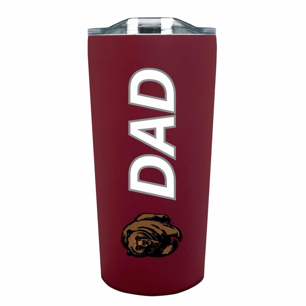 Campus Colors NCAA Stainless Steel Travel Tumbler for Dad - 18 oz - Double Walled Insulated Drinkware (Montana Grizzlies - Maroon)