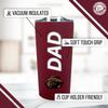 Campus Colors NCAA Stainless Steel Travel Tumbler for Dad - 18 oz - Double Walled Insulated Drinkware (Montana Grizzlies - Maroon) view 3