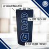 Campus Colors NCAA Stainless Steel Travel Tumbler for Dad - 18 oz - Double Walled Insulated Drinkware view 3