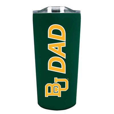 Campus Colors NCAA Stainless Steel Travel Tumbler for Dad - 18 oz - Double Walled Insulated Drinkware (Baylor Bears - Green)