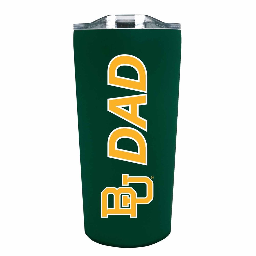 Campus Colors NCAA Stainless Steel Travel Tumbler for Dad - 18 oz - Double Walled Insulated Drinkware (Baylor Bears - Green)