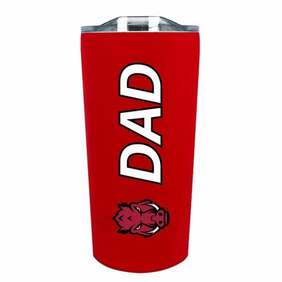 Campus Colors NCAA Stainless Steel Travel Tumbler for Dad - 18 oz - Double Walled Insulated Drinkware (Arkansas Razorbacks - Cardinal)
