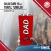 Campus Colors NCAA Stainless Steel Travel Tumbler for Dad - 18 oz - Double Walled Insulated Drinkware (Arkansas Razorbacks - Cardinal) view 2