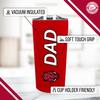 Campus Colors NCAA Stainless Steel Travel Tumbler for Dad - 18 oz - Double Walled Insulated Drinkware (Arkansas Razorbacks - Cardinal) view 3
