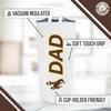 Campus Colors NCAA Stainless Steel Travel Tumbler for Dad - 18 oz - Double Walled Insulated Drinkware (Wyoming Cowboys - White) view 3
