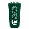 Campus Colors NCAA Stainless Steel Travel Tumbler for Dad - 18 oz - Double Walled Insulated Drinkware (Michigan State Spartans - Green) view 1