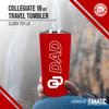 Campus Colors NCAA Stainless Steel Travel Tumbler for Dad - 18 oz - Double Walled Insulated Drinkware (Oklahoma Sooners - Crimson) view 2
