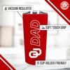 Campus Colors NCAA Stainless Steel Travel Tumbler for Dad - 18 oz - Double Walled Insulated Drinkware (Oklahoma Sooners - Crimson) view 3