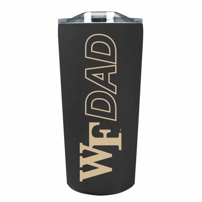 Campus Colors NCAA Stainless Steel Travel Tumbler for Dad - 18 oz - Double Walled Insulated Drinkware (Wake Forest Demon Deacons - Black)