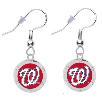 Washington Nationals Crystal Earrings