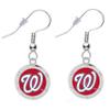 Washington Nationals Crystal Earrings view 1