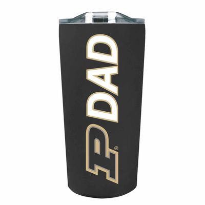 Campus Colors NCAA Stainless Steel Travel Tumbler for Dad - 18 oz - Double Walled Insulated Drinkware (Purdue Boilermakers - Black)