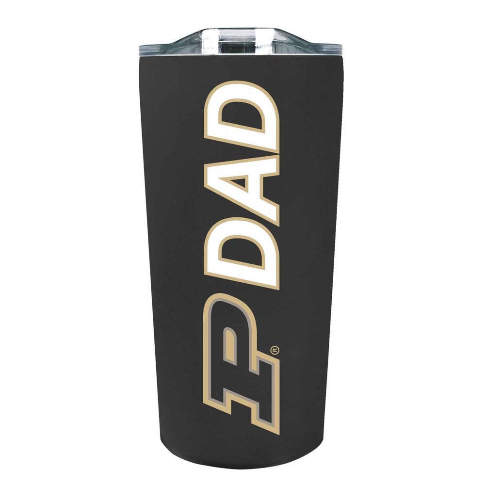 Campus Colors NCAA Stainless Steel Travel Tumbler for Dad - 18 oz - Double Walled Insulated Drinkware (Purdue Boilermakers - Black)