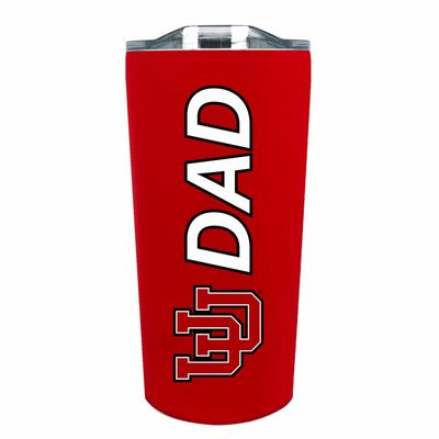 Campus Colors NCAA Stainless Steel Travel Tumbler for Dad - 18 oz - Double Walled Insulated Drinkware (Utah Utes - Red)