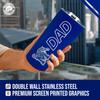 Campus Colors NCAA Stainless Steel Travel Tumbler for Dad - 18 oz - Double Walled Insulated Drinkware (Memphis Tigers - Royal) view 4
