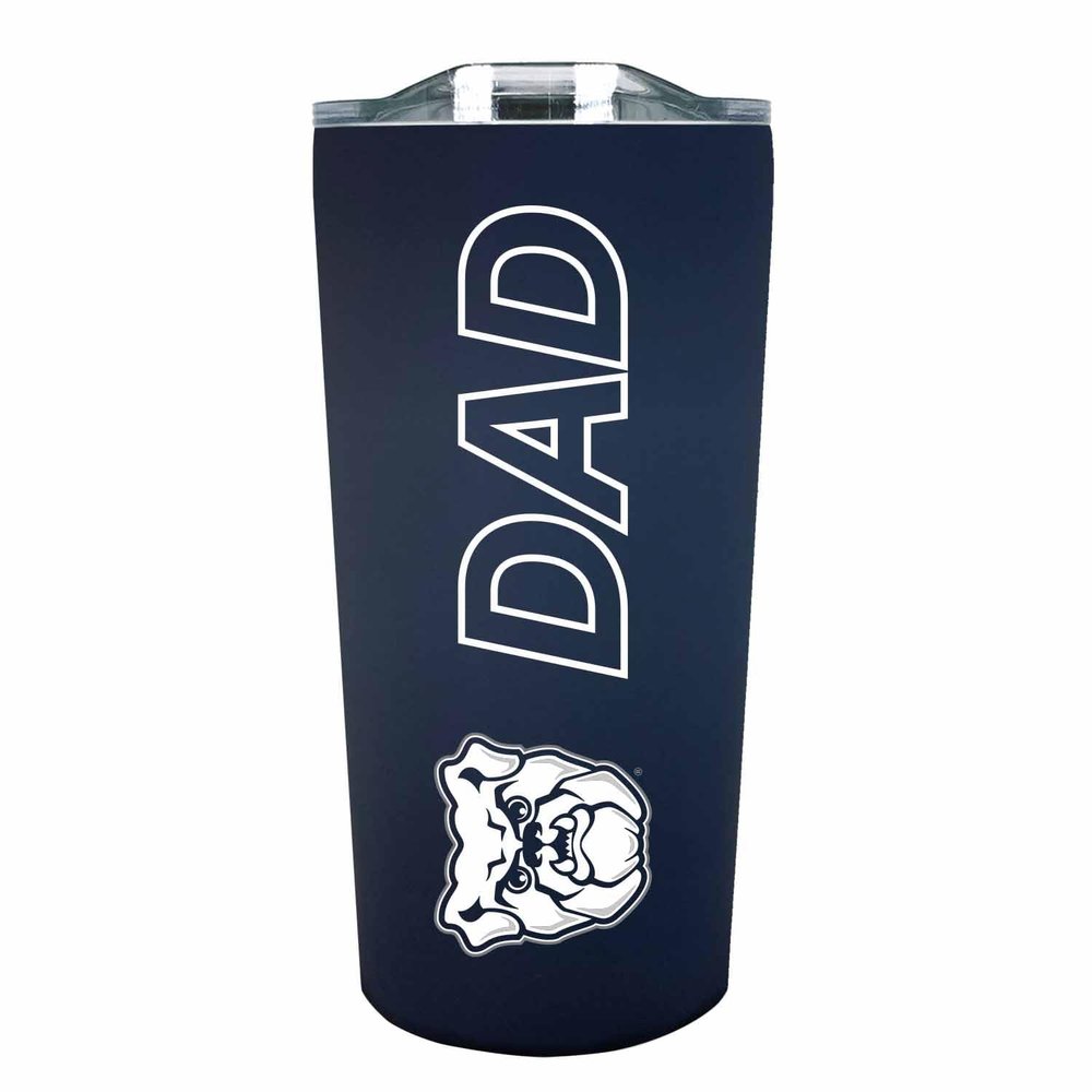 Campus Colors NCAA Stainless Steel Travel Tumbler for Dad - 18 oz - Double Walled Insulated Drinkware (Butler Bulldogs - Navy)