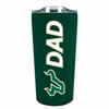 Campus Colors NCAA Stainless Steel Travel Tumbler for Dad - 18 oz - Double Walled Insulated Drinkware (USF Bulls - Green) view 1