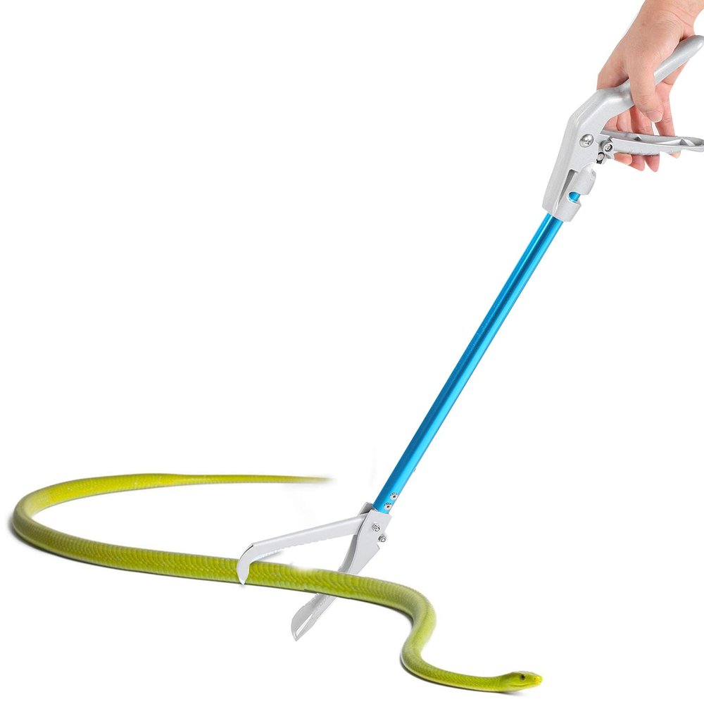 Zerodis 70CM Aluminum Alloy Snake Grabber Catcher Clip, Professional Tool with Comfortable Grip, Wide Clamp Design, Easy Collection for Snake Catching