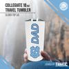 Campus Colors NCAA Stainless Steel Travel Tumbler for Dad - 18 oz - Double Walled Insulated Drinkware (North Carolina Tar Heels - White) view 2