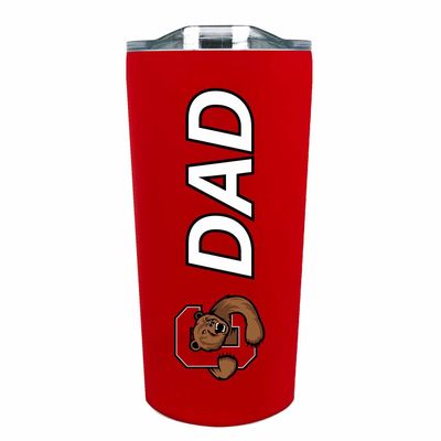 Campus Colors NCAA Stainless Steel Travel Tumbler for Dad - 18 oz - Double Walled Insulated Drinkware (Cornell Big Red - Red)