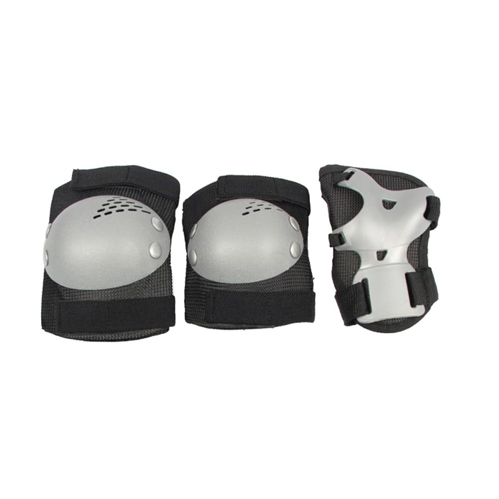 BESPORTBLE 6pcs Boys and Girls Protective Gear Set Knee and Elbow Pads for Cycling Skateboarding and Roller Skating Comfortable and Grey Outdoor Sports for Boys and Girls
