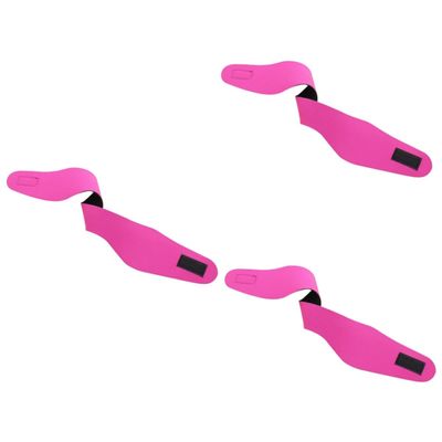 Milisten 3pcs Swimming Headband for Adults and Boys and Girls Adjustable Neoprene Ear Band for Yoga and Diving Activities Rose Red