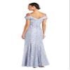 R&M Richards Women's Off The Shoulder Formal Gown - Glitter Lace Mermaid Evening Dress - Party & Cocktial Attire view 3