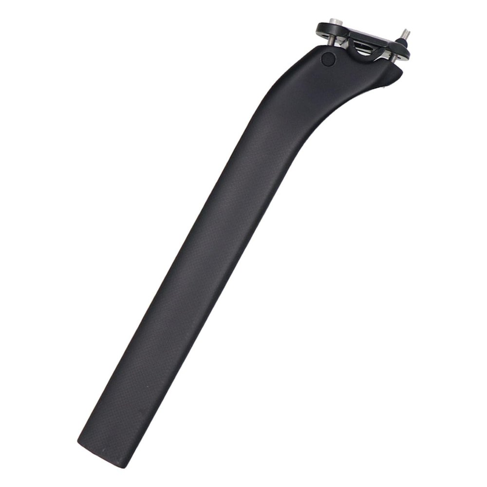 rockible Lightweight Carbon Fiber Bike Seat Post, 340mm, High Performance Cycling Saddle Tube Replacement, 25 Degree Offset