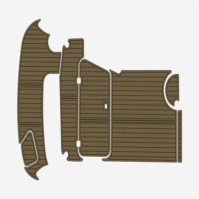 2006-2011 Larson Cabrio 274 Cockpit & Swim Platform 1/4 6mm eva Faux Teak Deck Surfing Boat Fishing Boat Motorcycle Hurts crapet Non-Slip mat Floor (Coffee Over Black)