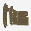 2006-2011 Larson Cabrio 274 Cockpit & Swim Platform 1/4 6mm eva Faux Teak Deck Surfing Boat Fishing Boat Motorcycle Hurts crapet Non-Slip mat Floor (Coffee Over Black) view 1