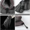exnox Riding Gloves Men's Winter Electric Motorcycle Velvet Thickened Warm Cold and Windproof Outdoor Waterproof Cotton Gloves view 4