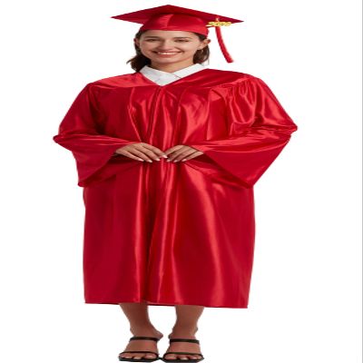 Grad HAGO Unisex Shiny Graduation Cap and Gown Tassel Set 2025 2026 for High School and Bachelor
